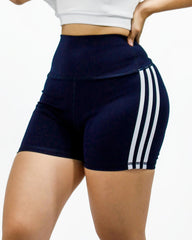 Cachetero Line Marino Tela Gruesa MS