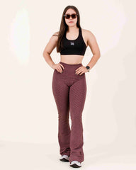 Pantalón Campana 2.0 Borgoña Jacquard