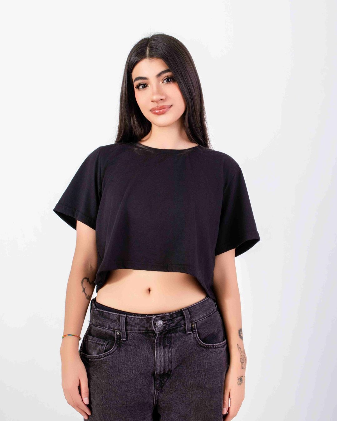Crop Basic Negro Imagen principal del producto
