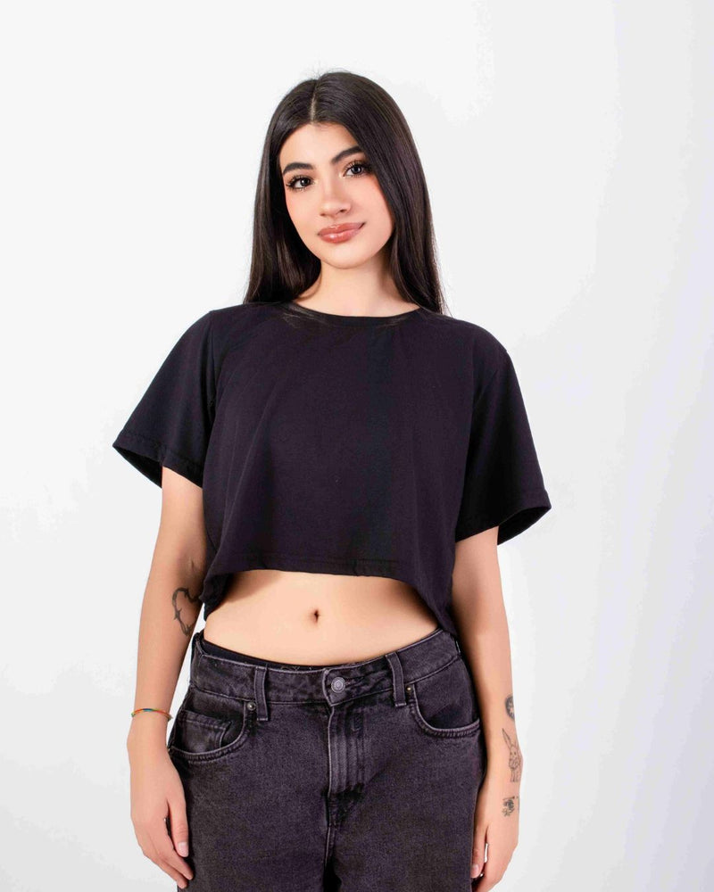 Crop Basic Negro