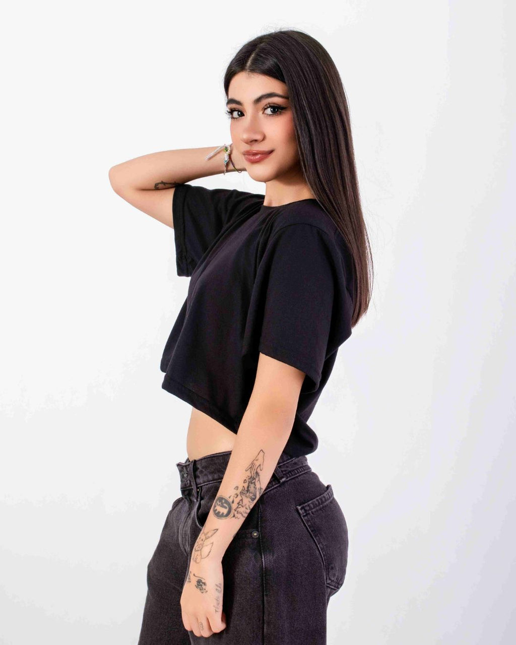 Crop Basic Negro