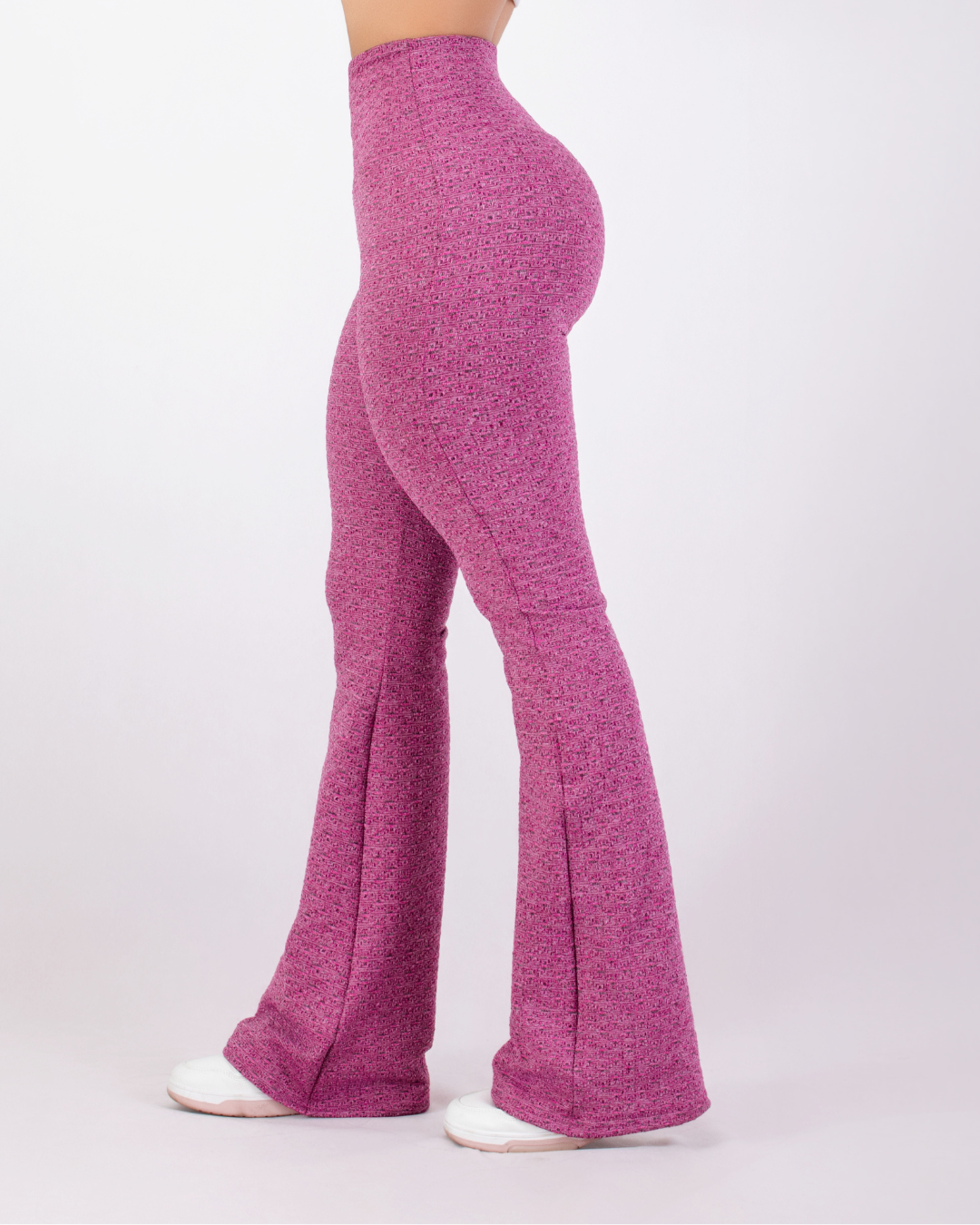 Pantalón Campana Rosa Jaspe 3.0 Control Abdomen y Bolsillo Imagen principal del producto