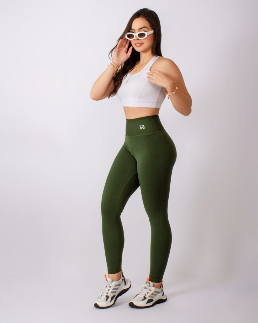 Leggins Verde Oliva   Tela Gruesa MS Imagen secundaria del producto