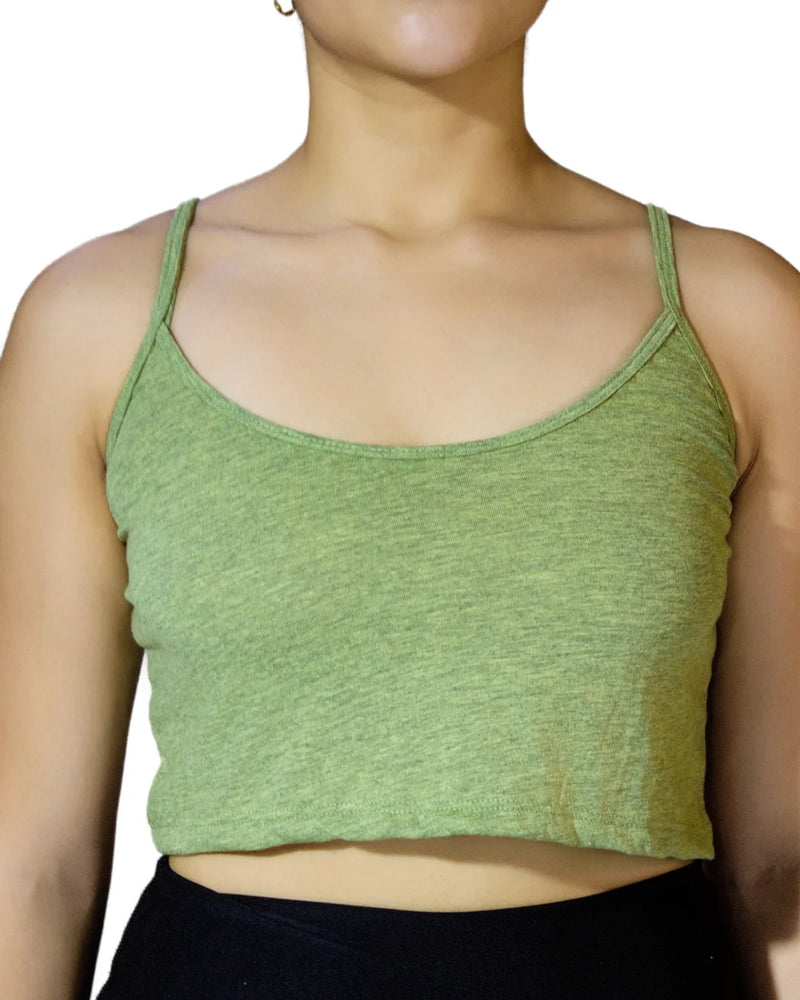 SALE Top  Tiras  Verde Jaspe MS