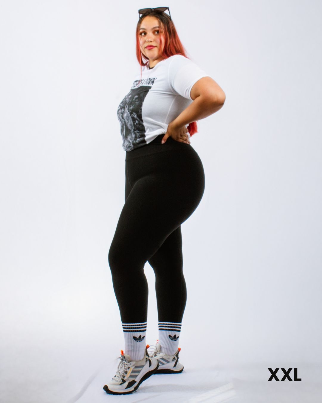 Leggins Plus Size Control Abdomen, Bolsillo y Antitransparencia