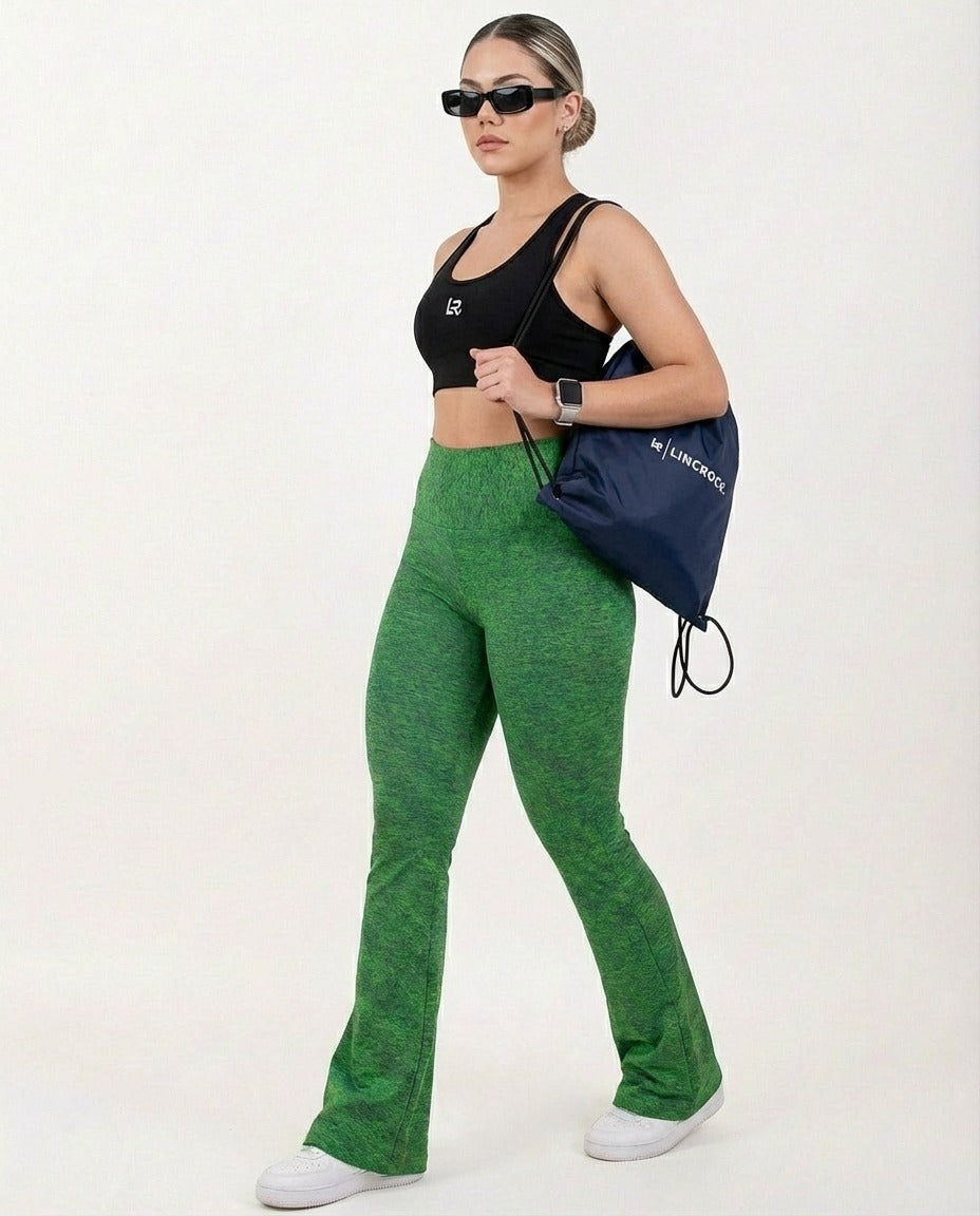 Pantalón Campana 2.0 Control verde Jaspe Imagen principal del producto