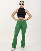 Pantalón Campana 2.0 Control verde Jaspe