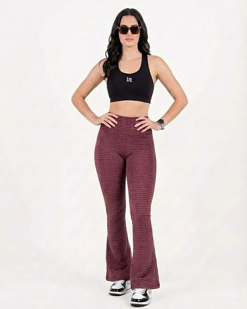 Pantalón Campana 2.0 Borgoña  Jacquard